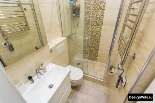 Дизайн маленькой ванной 2022. Что лучше для маленькой ванной с туалетом — угловая ванна или душевая в интерьере с ограниченным пространством 21