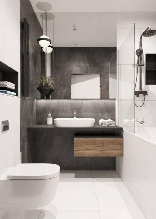 Дизайн ванной комнаты с туалетом. Дизайн ванной комнаты совмещённой с туалетом: 10 правил, 9 стилей и 127 примеров
