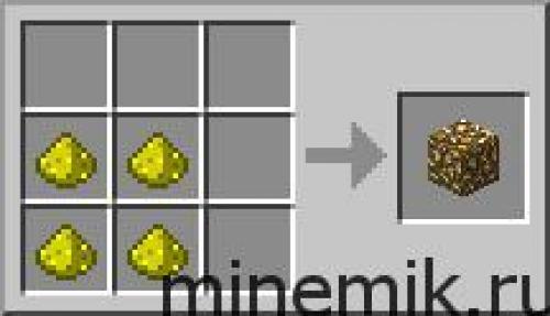 Как сделать светящийся камень в майнкрафте. Светокамень — Glowstone в Minecraft