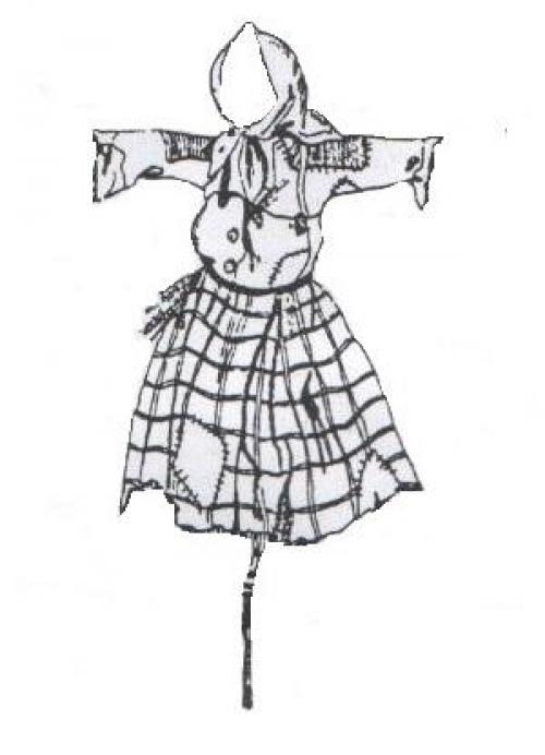 Как нарисовать Пугало карандашом поэтапно? 04