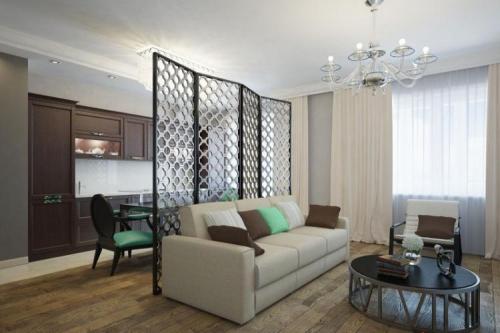 Как создать разделение между спальней и гостиной зоной в однокомнатной квартире. 70+ идей зонирования однокомнатной квартиры