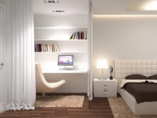 Как оформить гостиную-спальню в однушке. Гостиная спальня в однокомнатной квартире 13