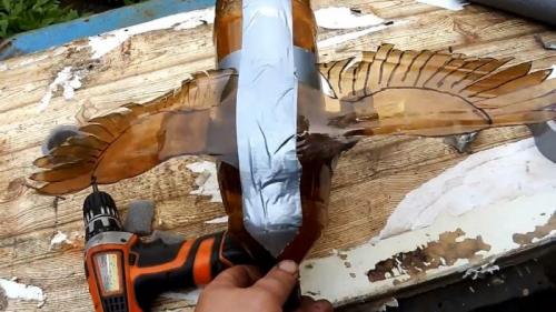 Пугало для птиц. Процесс изготовления чучела птицы