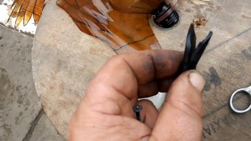 Пугало для птиц. Процесс изготовления чучела птицы