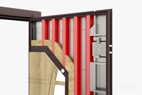 Укрепление безопасности: Входные двери с металлической входной дверью 04