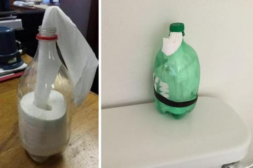 Держатель для туалетной бумаги своими руками из пластиковой бутылки. Диспенсер туалетной бумаги из пластиковых бутылок