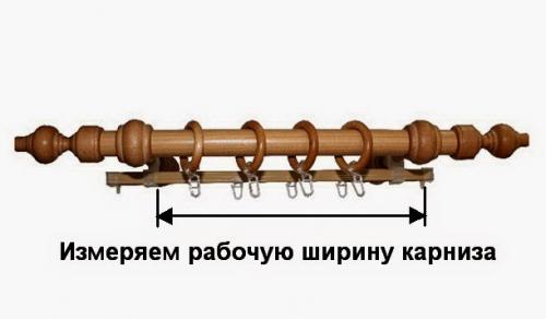 Расчет ткани для пошива штор на шторной ленте.