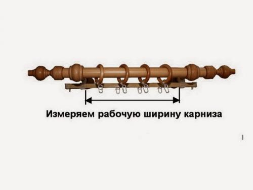 Расчет ткани для пошива штор на люверсах.