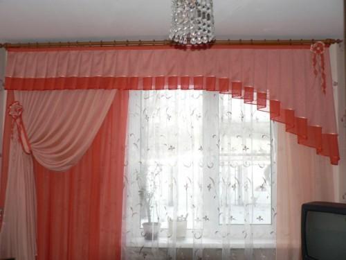 Виды складок на шторах. Бантовый вид складки на занавесках