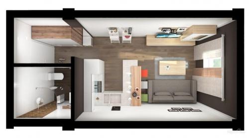 Как определить границы функциональных зон в квартире-студии. Особенности планировки квадратной и прямоугольной студии