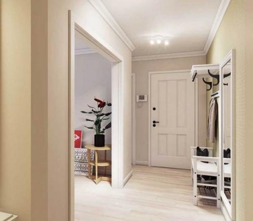 Умные решения для разделения прихожей и жилой зоны 13