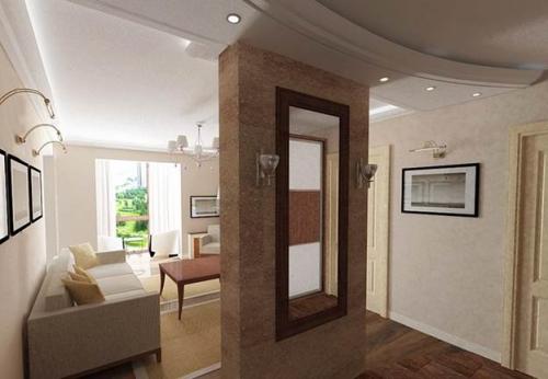 Умные решения для разделения прихожей и жилой зоны 05