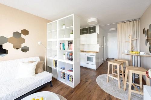 Просто и эффективно: 5 способов отделить кухню в квартире-студии 14