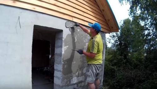 Пенобетон чем штукатурить. Виды штукатурок, подходящих для газобетонных блоков 03