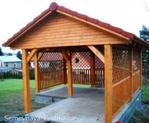 Крыша для беседки своими руками. Беседки для дачи С ДВУХСКАТНОЙ КРЫШЕЙ (15 способов сделать).