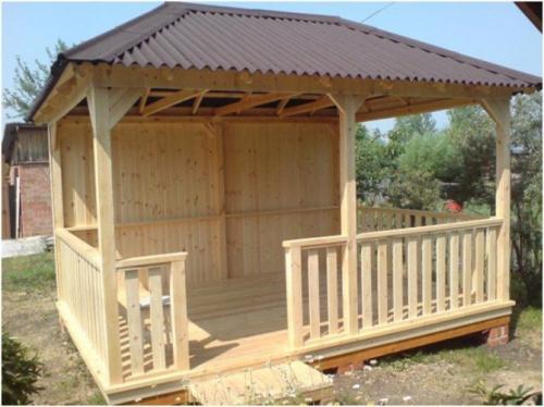 Крыша для беседки 3х4. Беседка 3х4: характеристики и виды