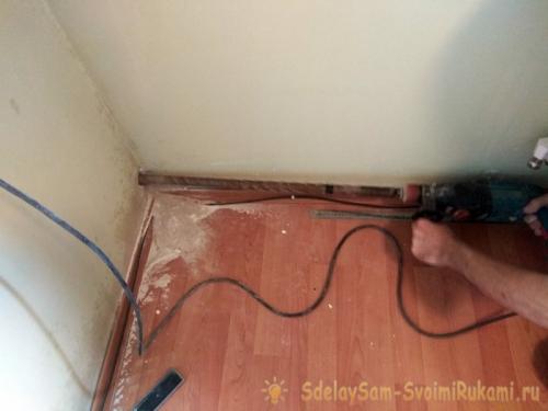 Как сделать отверстие в стене под трубу. Сверление отверстий в стене под трубы