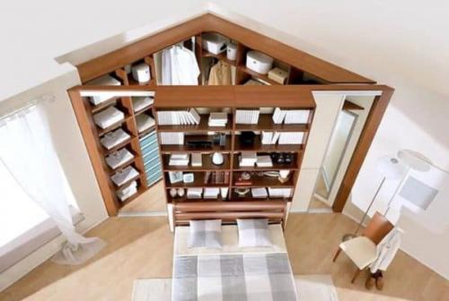 Шкаф гардеробная угловой. Планировка