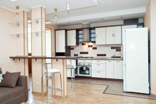 Барная стойка на кухне. Назначение и виды