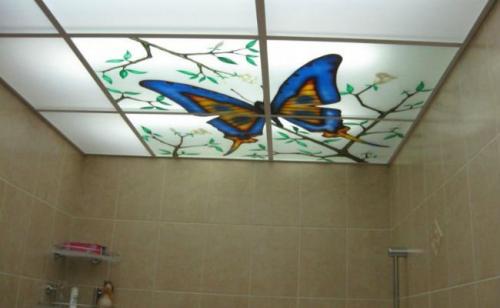 Из чего делать потолок в туалете. Потолки подвесные