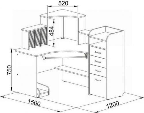 Высота письменного стола для взрослого. Стандартные размеры с учетом вида модели 