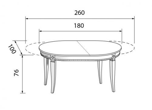 Размер круглого стола на 10 человек. Круглый или овальный стол