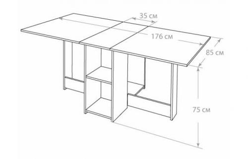 Стол раздвижной советский размеры. Вариативность размеров стола-книжки в зависимости от модели