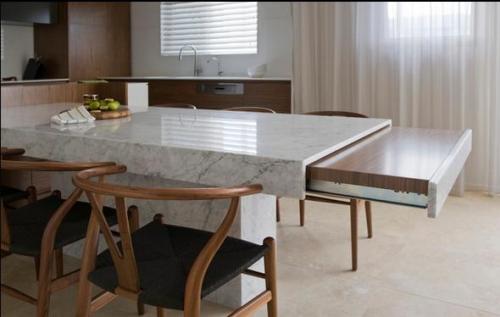 Барная стойка на кухне с полками. Способы размещения барной стойки на кухне небольшой площади