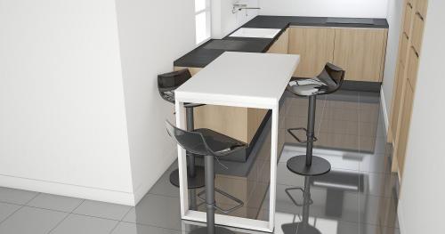 Барная стойка на кухне с полками. Способы размещения барной стойки на кухне небольшой площади