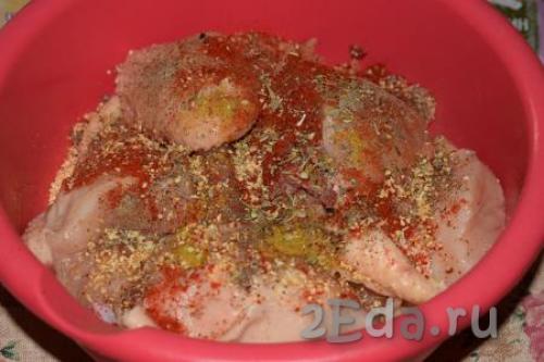 Курица запеченная в духовке кусочками. Курица кусочками с картошкой в духовке — самый вкусный рецепт 08