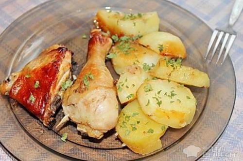 Курица в медово-соевом соусе с картошкой в духовке. Рецепт: Курица в медово-соевом соусе - в духовке, с картофелем