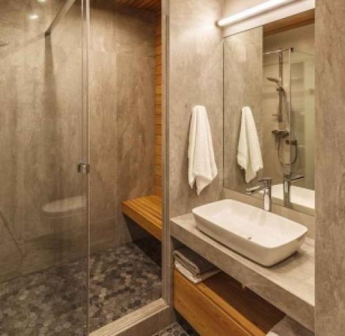 Бюджетный ремонт ванной своими руками. Отделка стен 06 Бюджетный ремонт ванной своими руками. Отделка стен 06