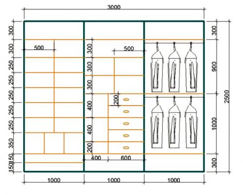 Можно ли сделать встроенный шкаф-купе своими руками. Разработка дизайна и чертежа