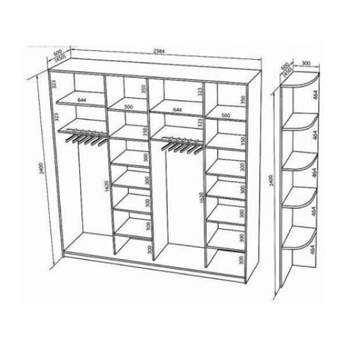 Можно ли сделать встроенный шкаф-купе своими руками. Разработка дизайна и чертежа