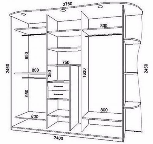 Сколько времени занимает изготовление встроенного шкафа-купе своими руками. Шкаф купе своими руками.