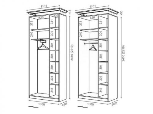 Есть ли особенности выбора глубины шкафа-купе для детской или гостиной. Как выбрать глубину шкафа