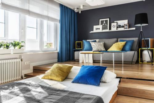 Бюджетное зонирование однокомнатной квартиры. Зонирование однокомнатной квартиры: 50+ фото лучших решений