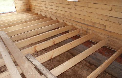 Устройство теплого пола в деревянном доме под плитку. Сухой монтаж в деревянном доме 04