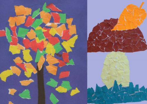 Несложные поделки для детей. Алгоритм действий во время аппликации