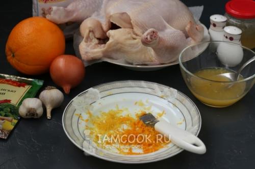 Курица целиком с хрустящей корочкой в апельсиновом соусе. Курица в медово-апельсиновом соусе в духовке 02