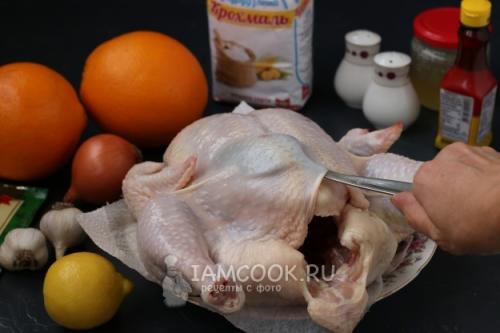 Курица целиком с хрустящей корочкой в апельсиновом соусе. Курица в медово-апельсиновом соусе в духовке 01