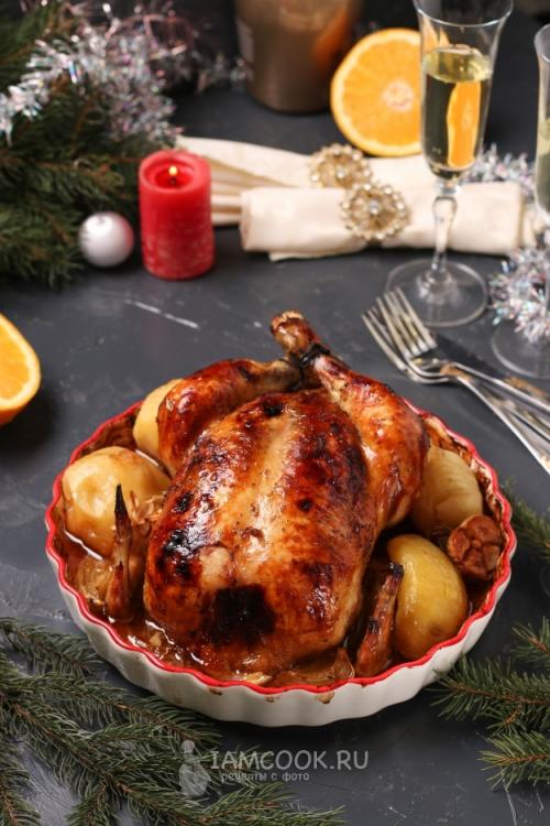 Курица целиком с хрустящей корочкой в апельсиновом соусе. Курица в медово-апельсиновом соусе в духовке 08