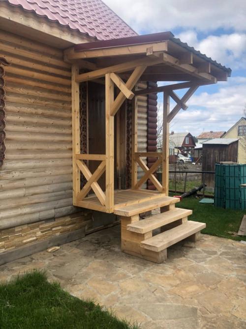 Как правильно подготовить место для строительства крыльца из металла. Крыльцо с навесом для частного дома