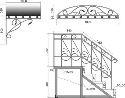 Какие особенности крыльца из профильной трубы следует учитывать при его строительстве. Металлическое крыльцо