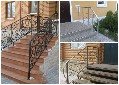 Как выбрать подходящий дизайн металлического крыльца. №4. Оформление перил и ограждения