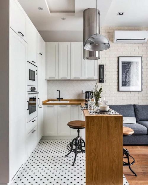 Дизайн кухни в студии. Дизайн и планировки интерьера 11