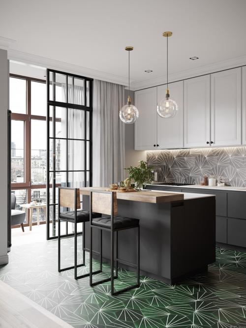 Дизайн кухни в студии. Дизайн и планировки интерьера 15