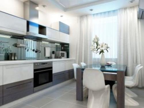 Дизайн кухни в типовой квартире. 10 правил планирования кухни 33