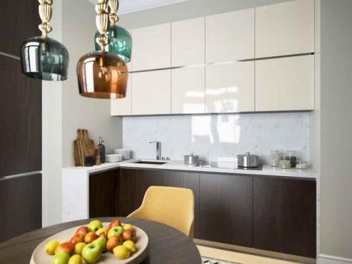 Дизайн кухни в доме серии П 44 с коробом. Как обустроить кухню в домах серии П-44