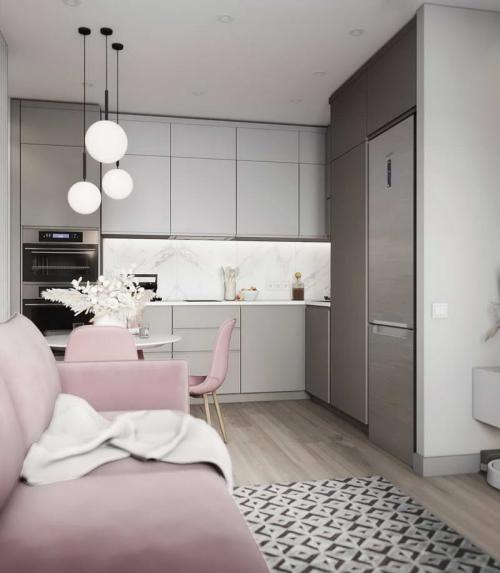 Дизайн маленькой кухни-гостиной. Дизайн кухни-гостиной: 50 фото и идеи совмещения интерьера 29